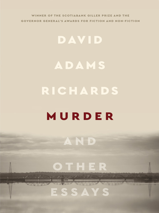 Title details for Murder by David Adams Richards - Wait list